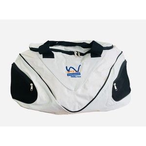 DABLIU Sports Canvas Duffle Bag Gray 26"x12"x11" New
